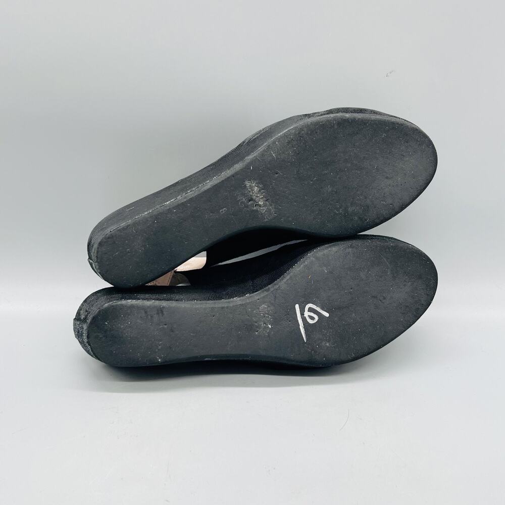 Rangoni By Amalfi Sandals Womens 8 Black Suede Slingback Platform‎ Wedge Shoes - Picture 8 of 11